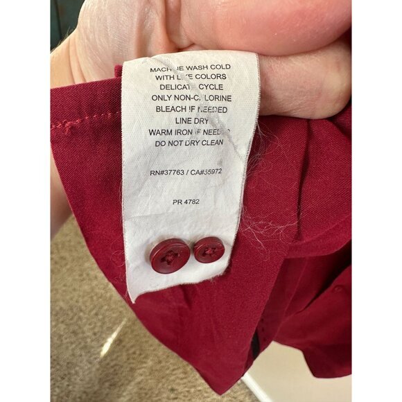 Havanera Mens Red Black Shirt‎ XX-Large short sleeve button up viscose collared - Picture 4 of 6